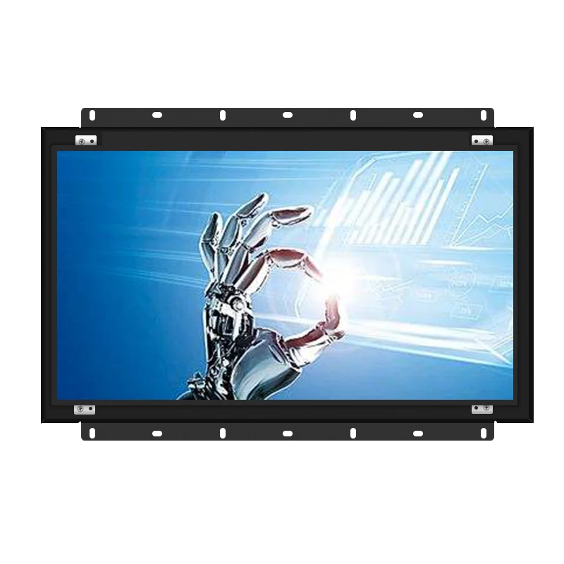 metal case embedded high brightness outdoor 17 inch lcd open frame monitor