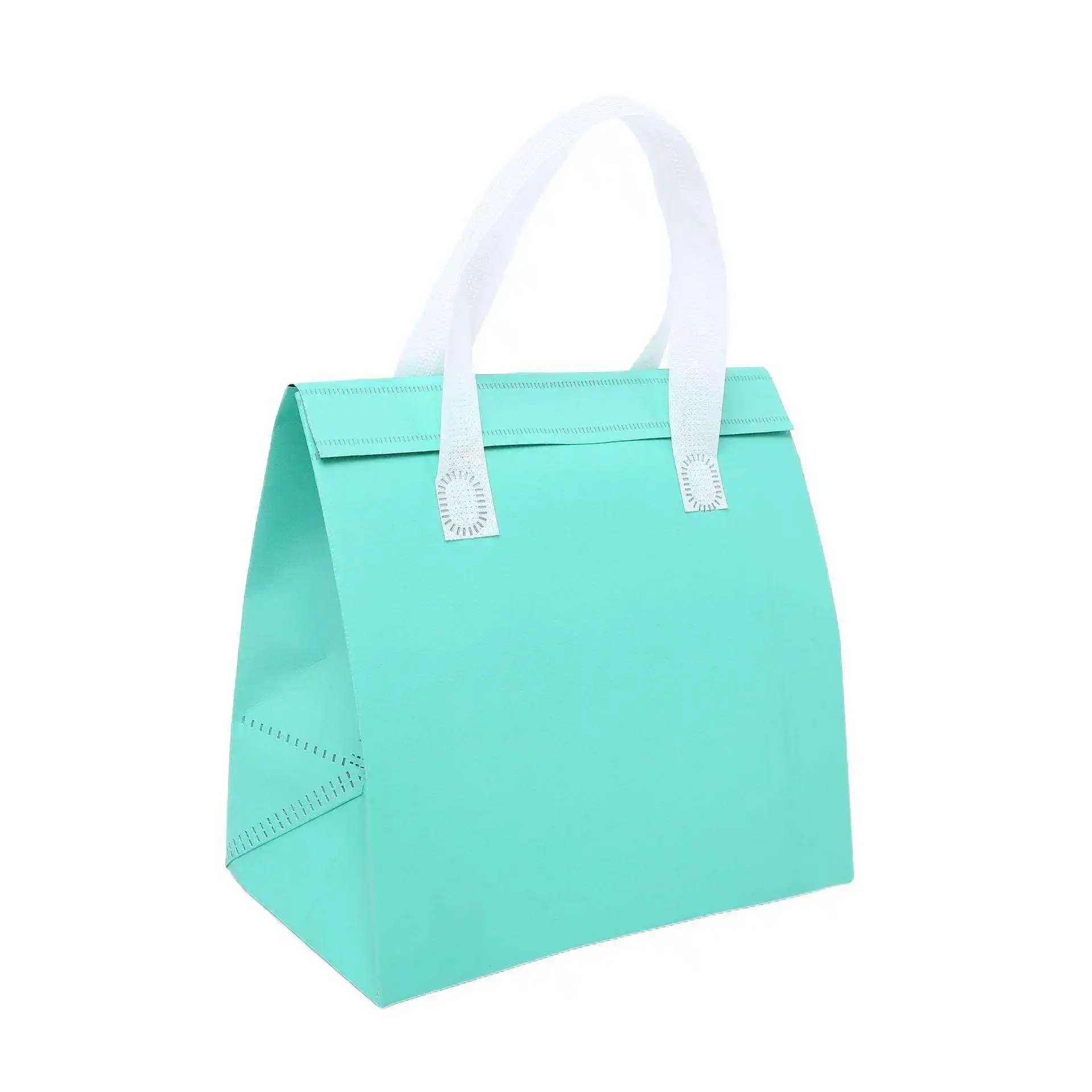 Non Woven Aluminum Foil Cooler Bag Small Takeaway Cold And Hot Drinks Coffee Food Delivery Disposable Thermal Insulated Bag