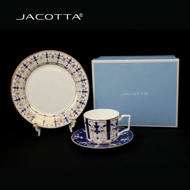 A mazon Luxury porcelain tea cup and dish 200ml royal coffee cups with saucer