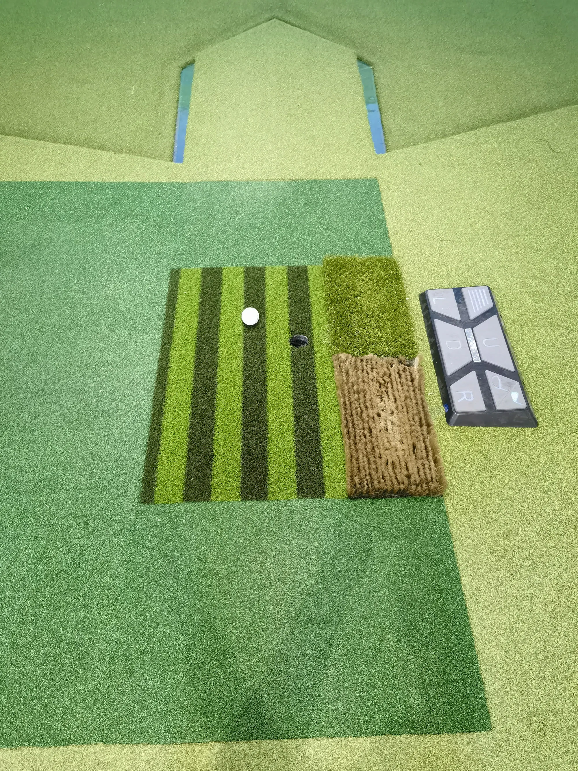 Indoor/Outdoor Golf Hitting Mats Stripe Guide Alignment Alignment Artificial Turf Swing Trainer Home Backyard Drives Training