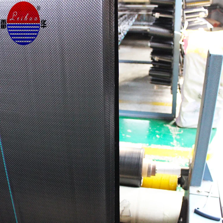 Tubular Polypropylene woven fabric Green color