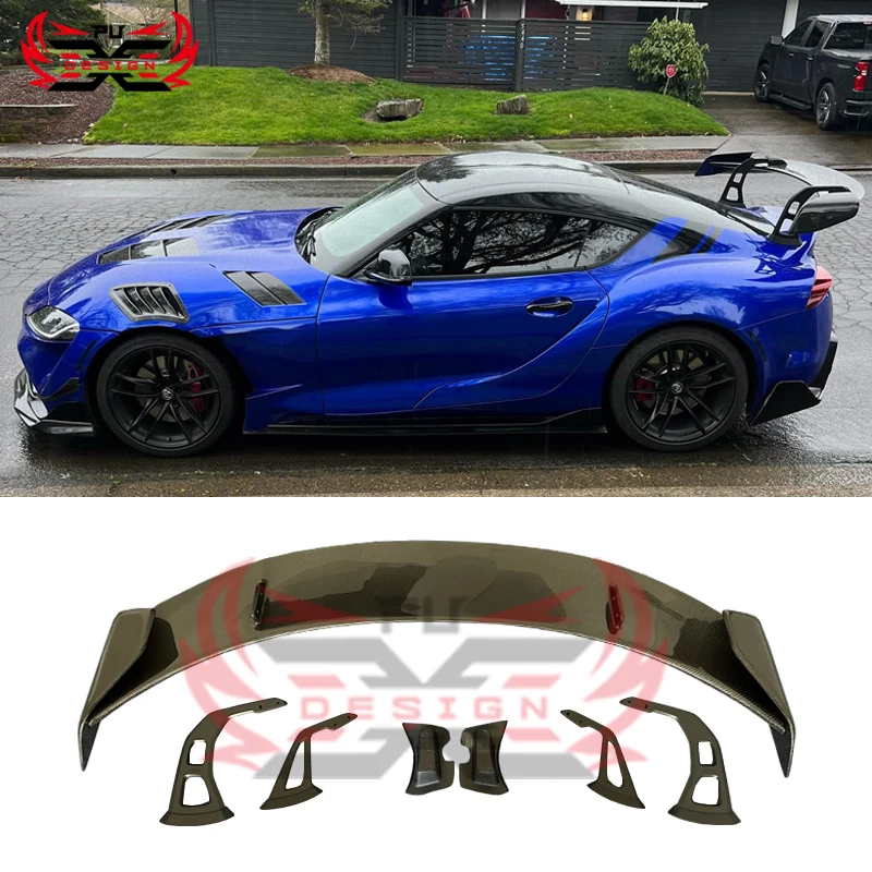 Perfect Fit Carbon Fiber Suora A90 A-D Wing for Toyota GR Supra A90 A91 MK5 Rear Spoiler Trunk Lip Flap Performance Kit