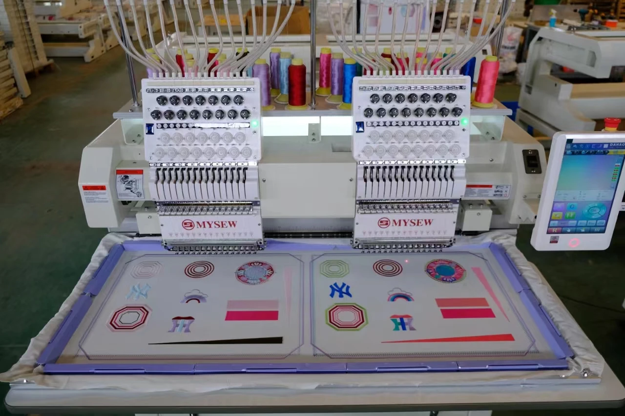 MYSEW MJS1502 15 Needle Double Head Commercial Sample Making Computer Fully Automatic Embroidery Machine