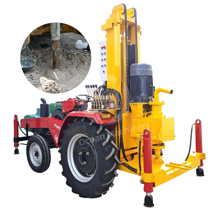 OCEAN Mine Geology Hydraulic Portable Well Drill Rig Mini Land Soil Water Borehole Drill Machine