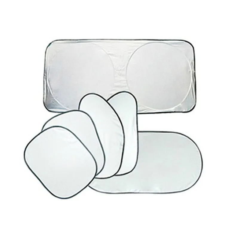 LBB Front Window Sun Protector for UV Rays & Sun Heat Car Windshield Sun Shade with Storage Pouch Car Accessories Fits Small Sed