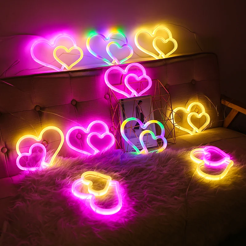 Wall Art Sign Bedroom Decoration Rainbow Hanging Fashion Custom Neon Animal Lights Night Lamp Led Neon Light For Home Party