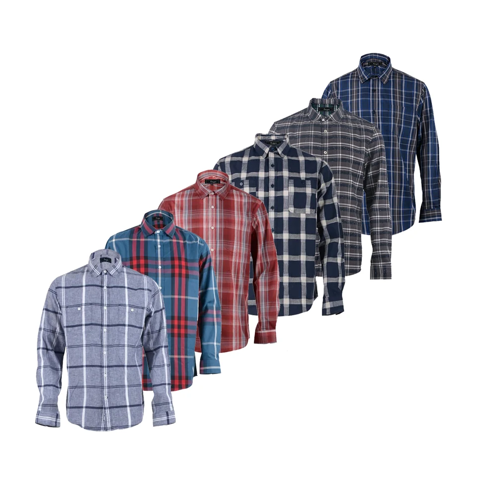 Top quality professional cotton cheap winter turkish mens checked shirt casual made in china