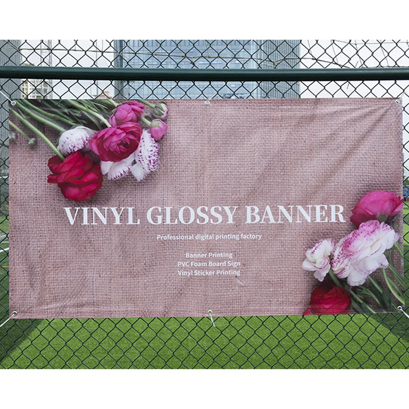 Full Color 13 oz PVC Vinyl Banner Company Logo Printing Custom Banner printed for advertising