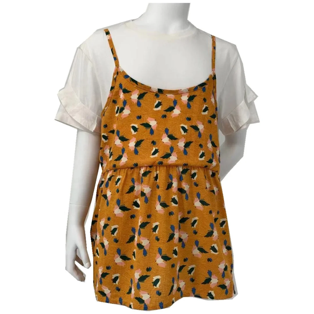 Юбка-подвязка и футболка с коротким рукавом для девочек, 2 в 1