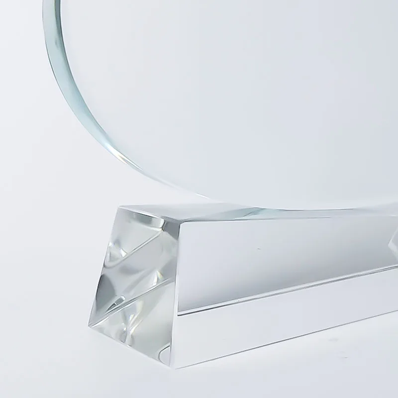 adoration CRYSTAL HEART AWARDS Custom heart-shaped glass crystal award plaque cup blank