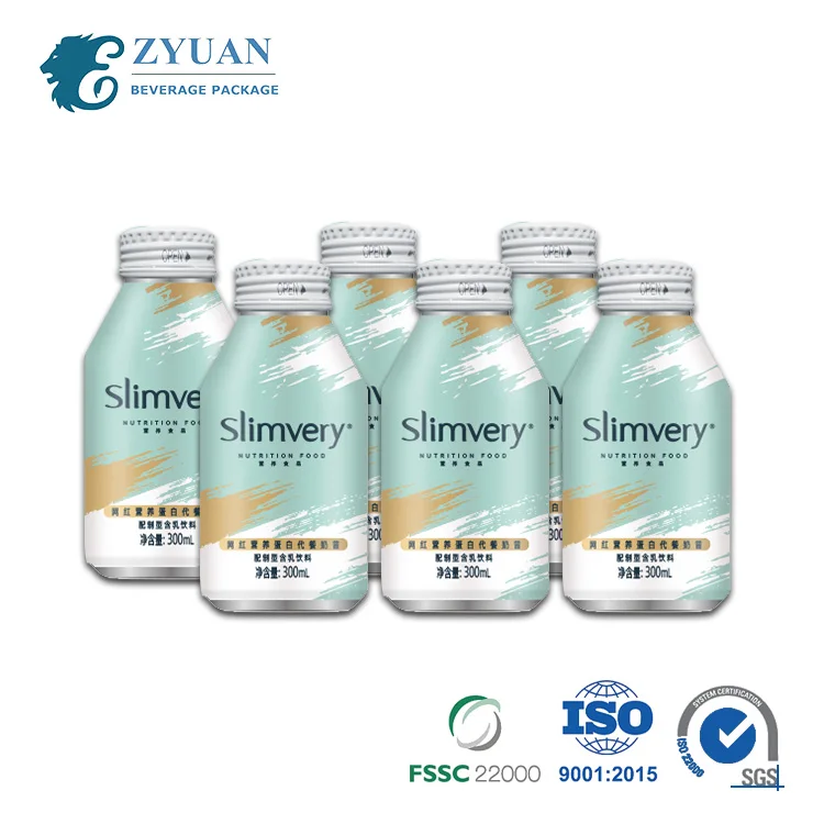 250ml 330ml Free Sample Soda Water Honey Sealing Screw Lid Cover Top Empty Custom Printed Blank Aluminum Drinks Bottle