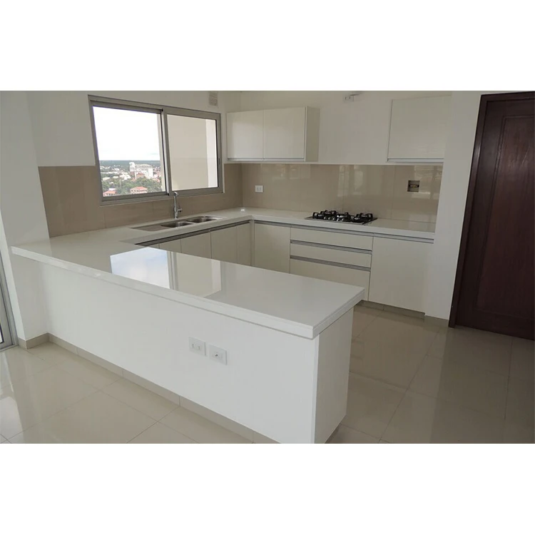 Manufacturer wholesale Artificial Glass Marble Pure White Nano Crystallized Marble slabs