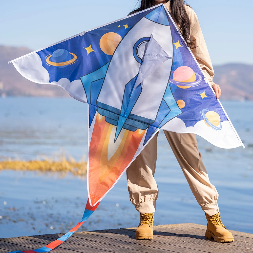 High Quality Hot Sale Rocket Kite New Design Wholesale Factory Direct Sale Polyester Kites Fiberglass Frame China OEM Customize