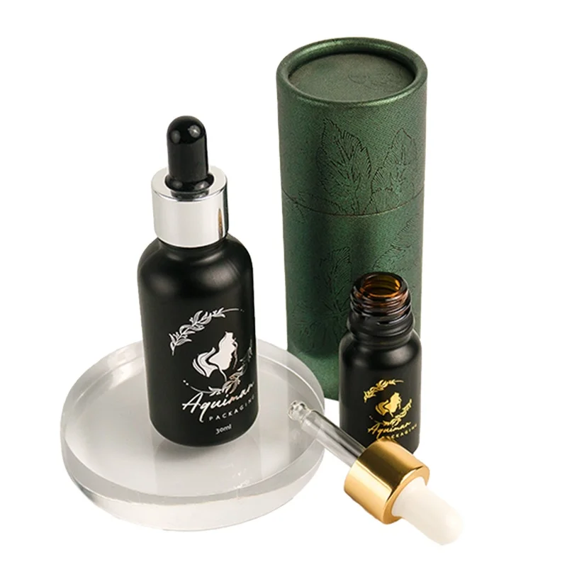 custom glass dropper bottle lash primer fancy bottles 20ml pharma frosted serum with purple 50ml clear oil square