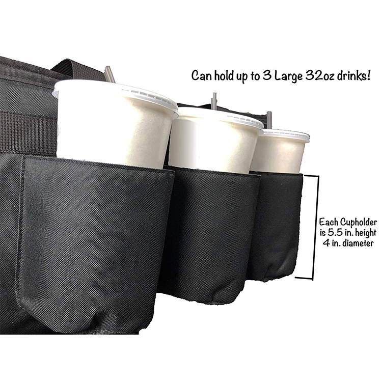 Insulated Food Delivery Cooler Bag Drink Carriers Non Woven Insulated Lunch Cooler Bag For Food