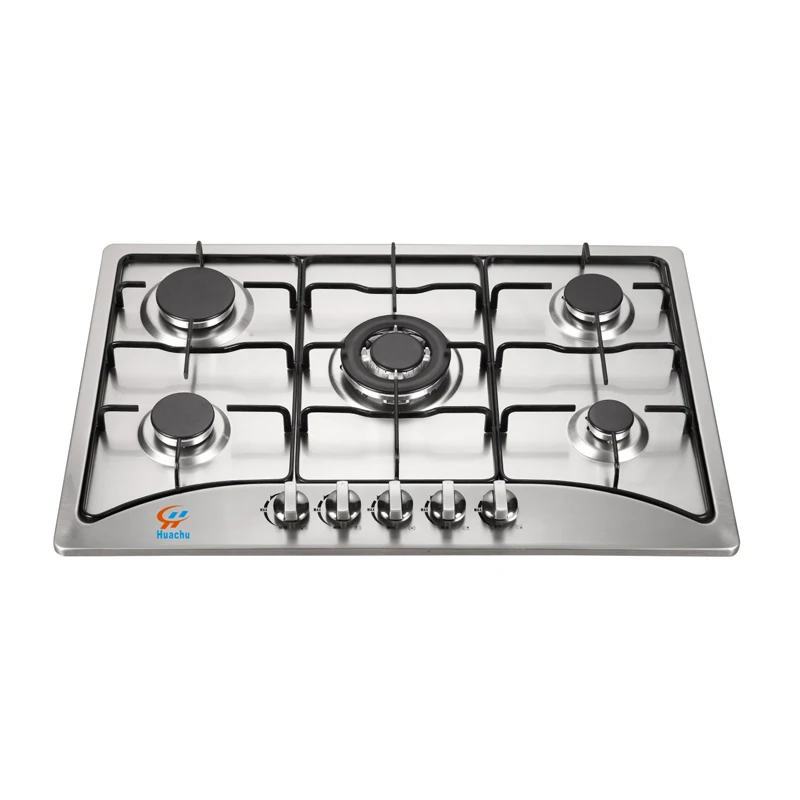 760mm popular 5 burners Built-in gas hob smart kitchen gas Stoves for Africa market