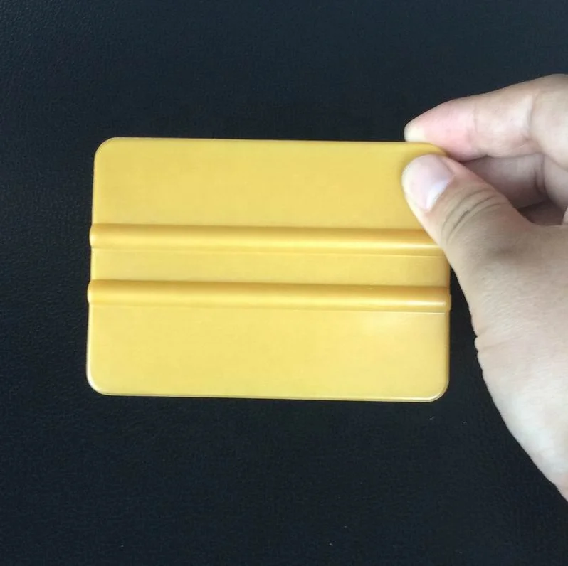 Blue Gold Window Tint Film Vinyl Sticker Install Squeegee Tools