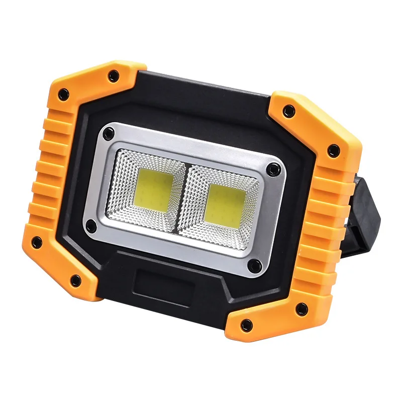 Portable Spotlight COB Super Bright Led Work Light Flood Lights Rechargeable for Outdoor Lampe 18650 Emergency