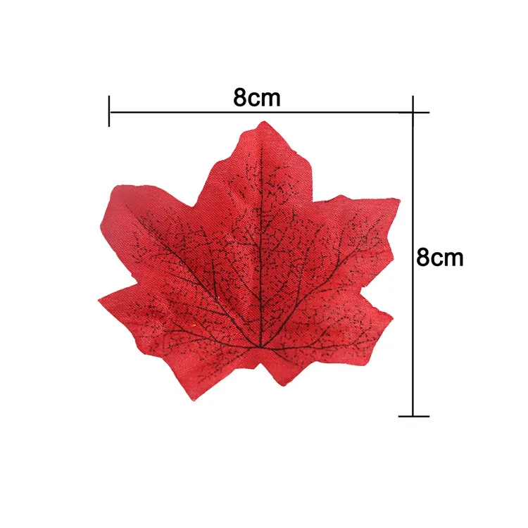 A-225 500PCS Artificial Fabric Silk Maple Leaf Mixed Fakes Lifelike Autumn Leaf for Halloween Party Festival Table Decorations