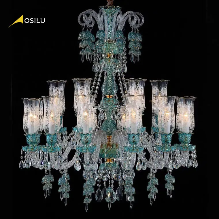European-style Engineering luxury atmosphere Hotel Villa Ballroom lobby high-end classic project crystal Baccarat chandelier