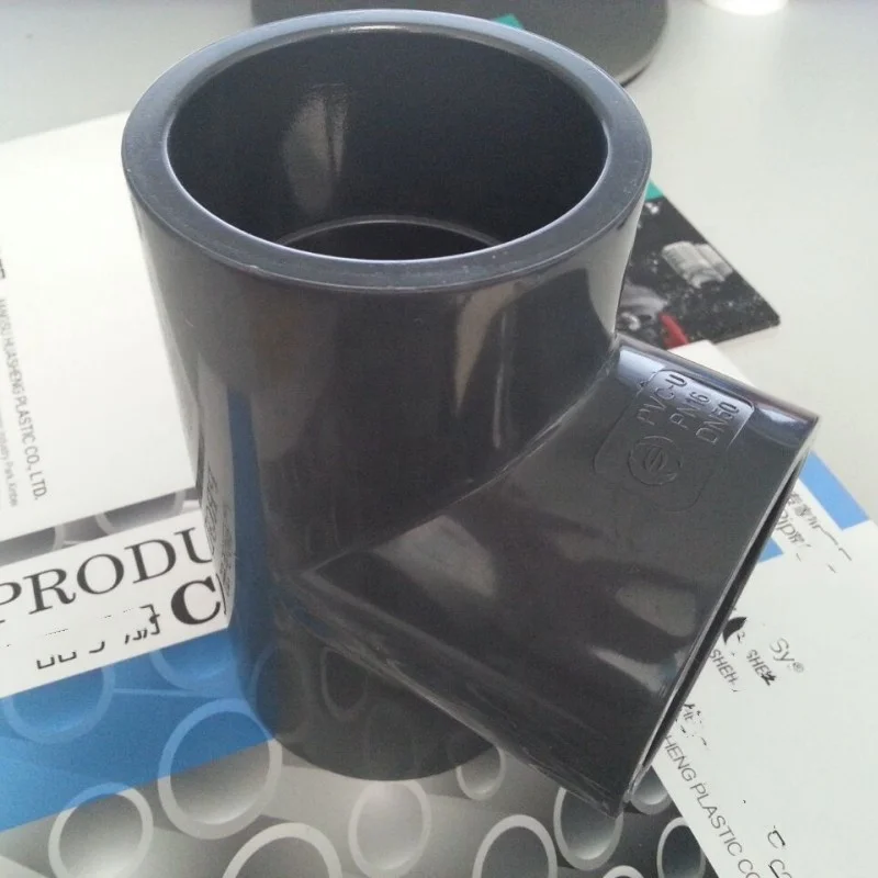 Industrial 1/2' 3/4' 1' Plastic Equal Tee Pipe Fitting PVC SCH80 3 Inch 4 inch 90 Degree T-shaped UPVC Tee For Water Supply