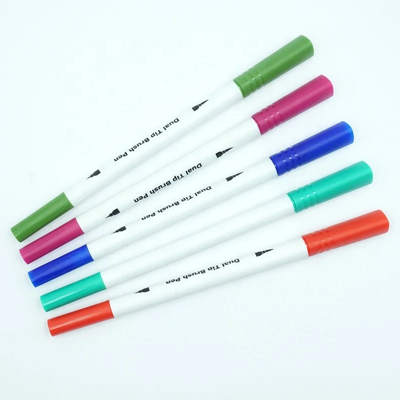 Хорошее качество, кисть с двойным наконечником, сублимационный хайлайтер, цветные карандаши для рисования