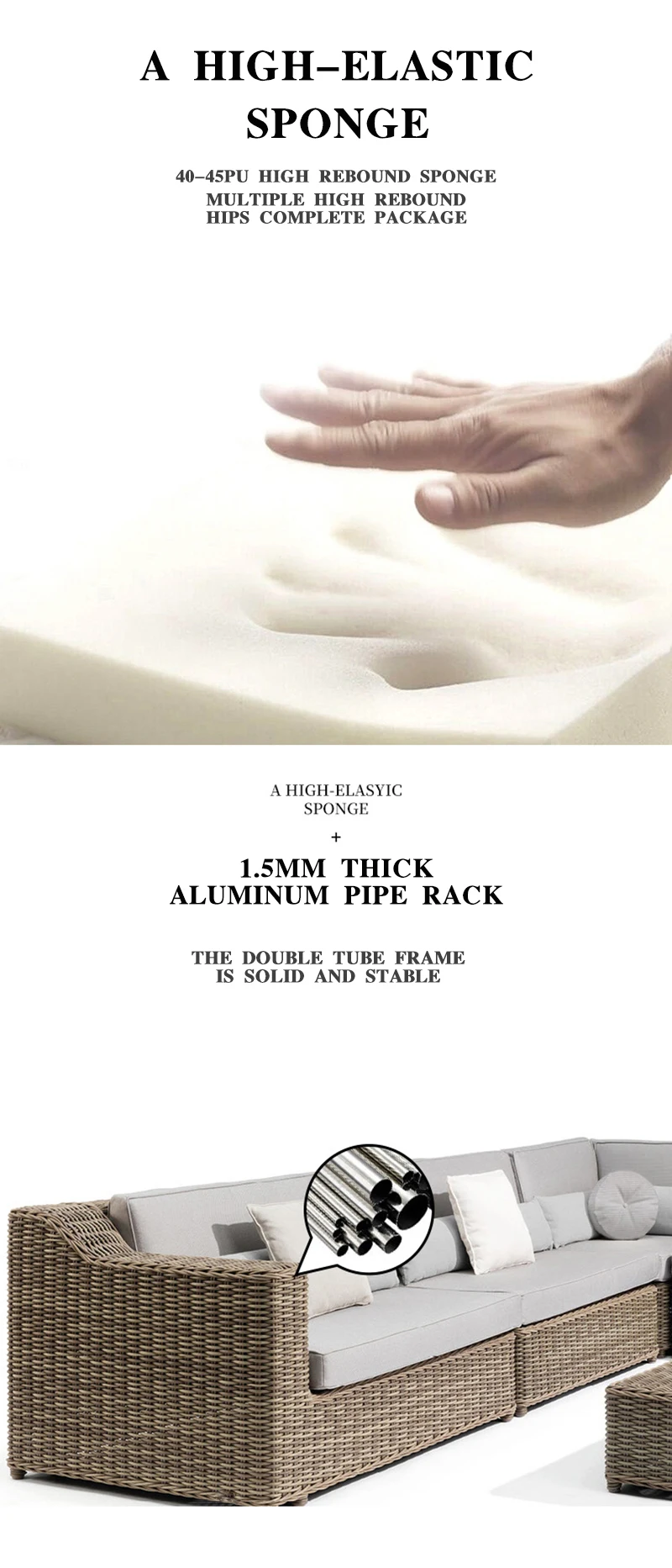 Accept custom wicker colors cane garden set other rattan / wicker furniture tavolo da giardino