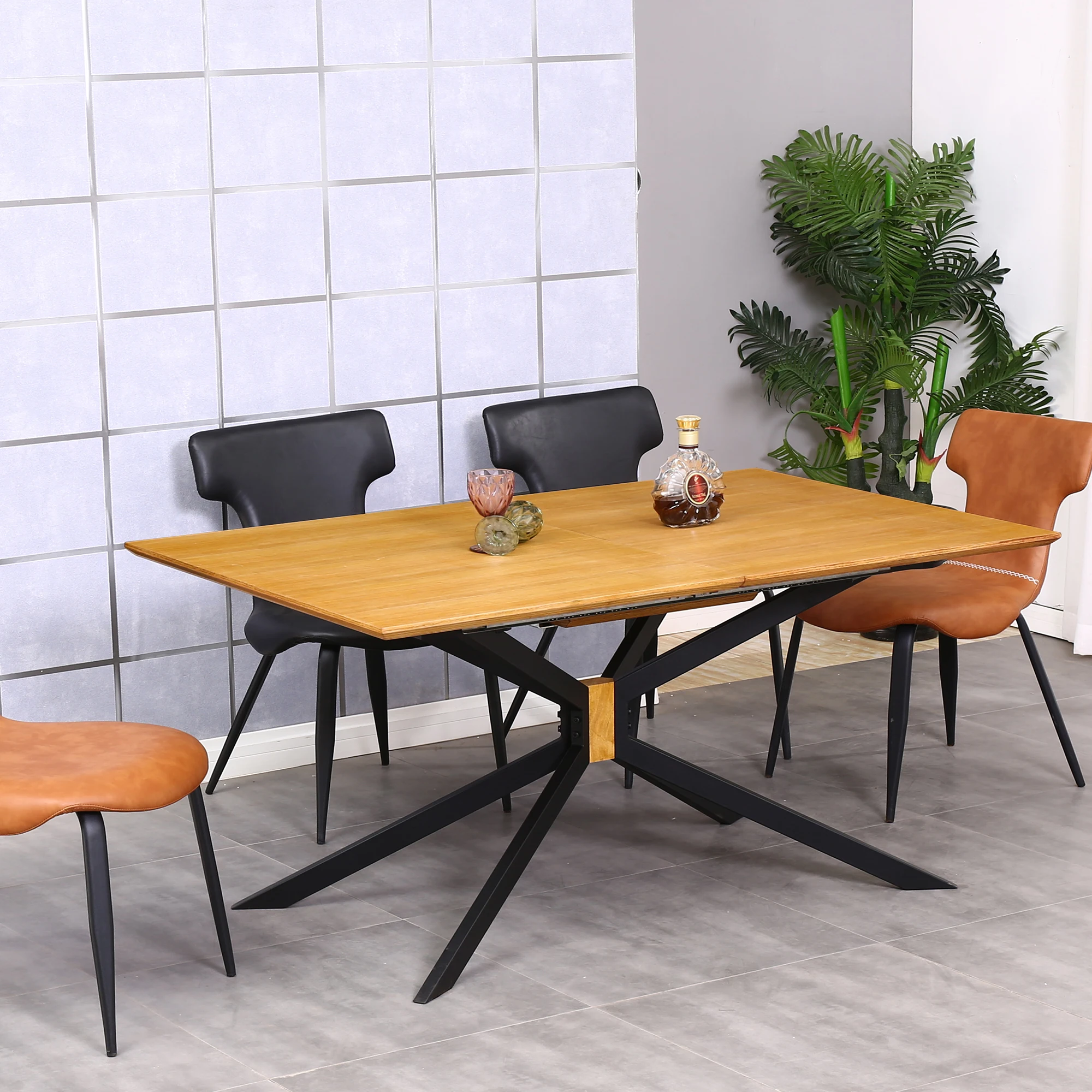 
wood dining table set dining room furniture 6 seater dining table 