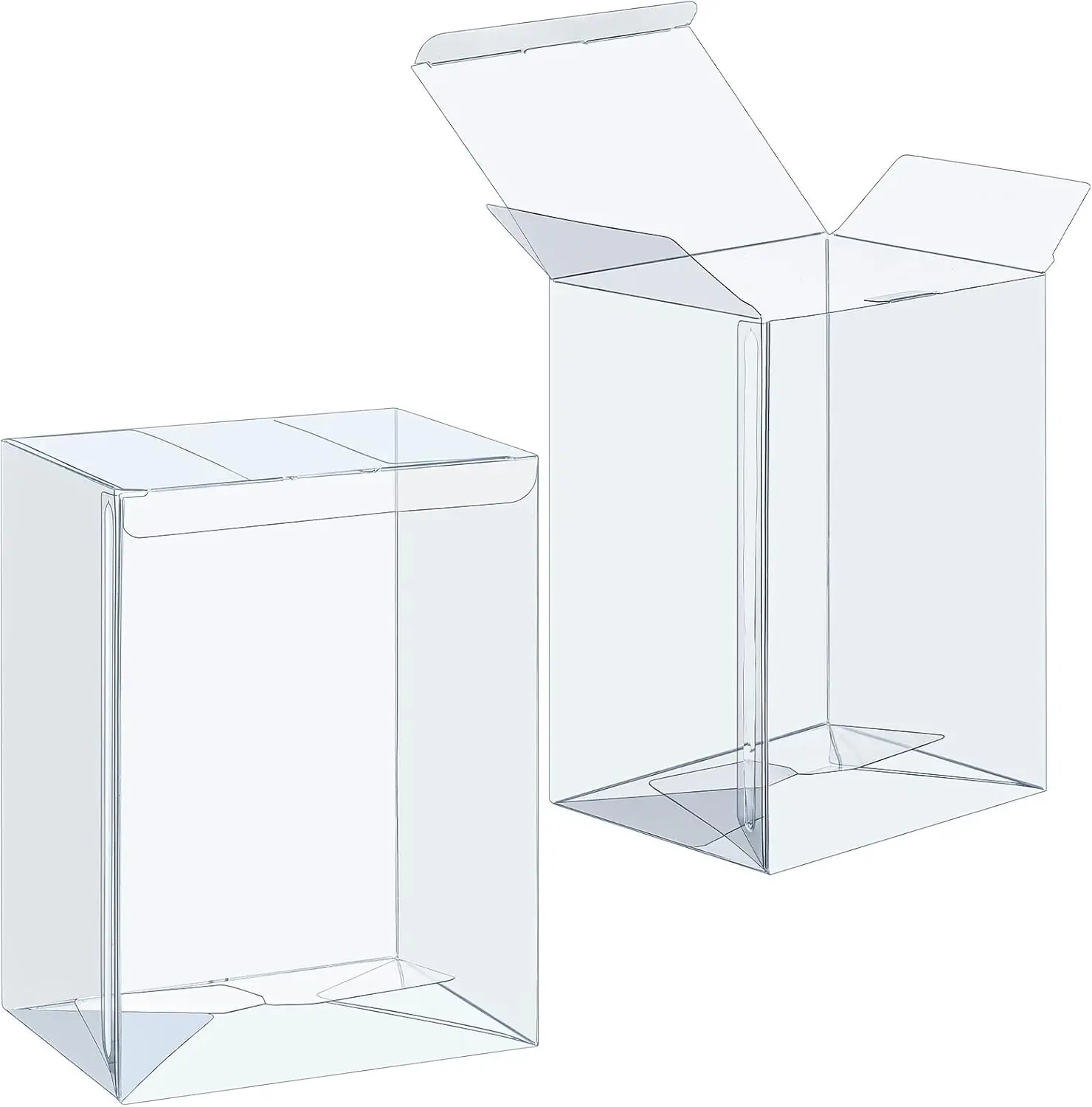 4 Inch High Transparency Crystal Clear Box Funko Pop Protector With Protective Film Lock Tab For Action Figure