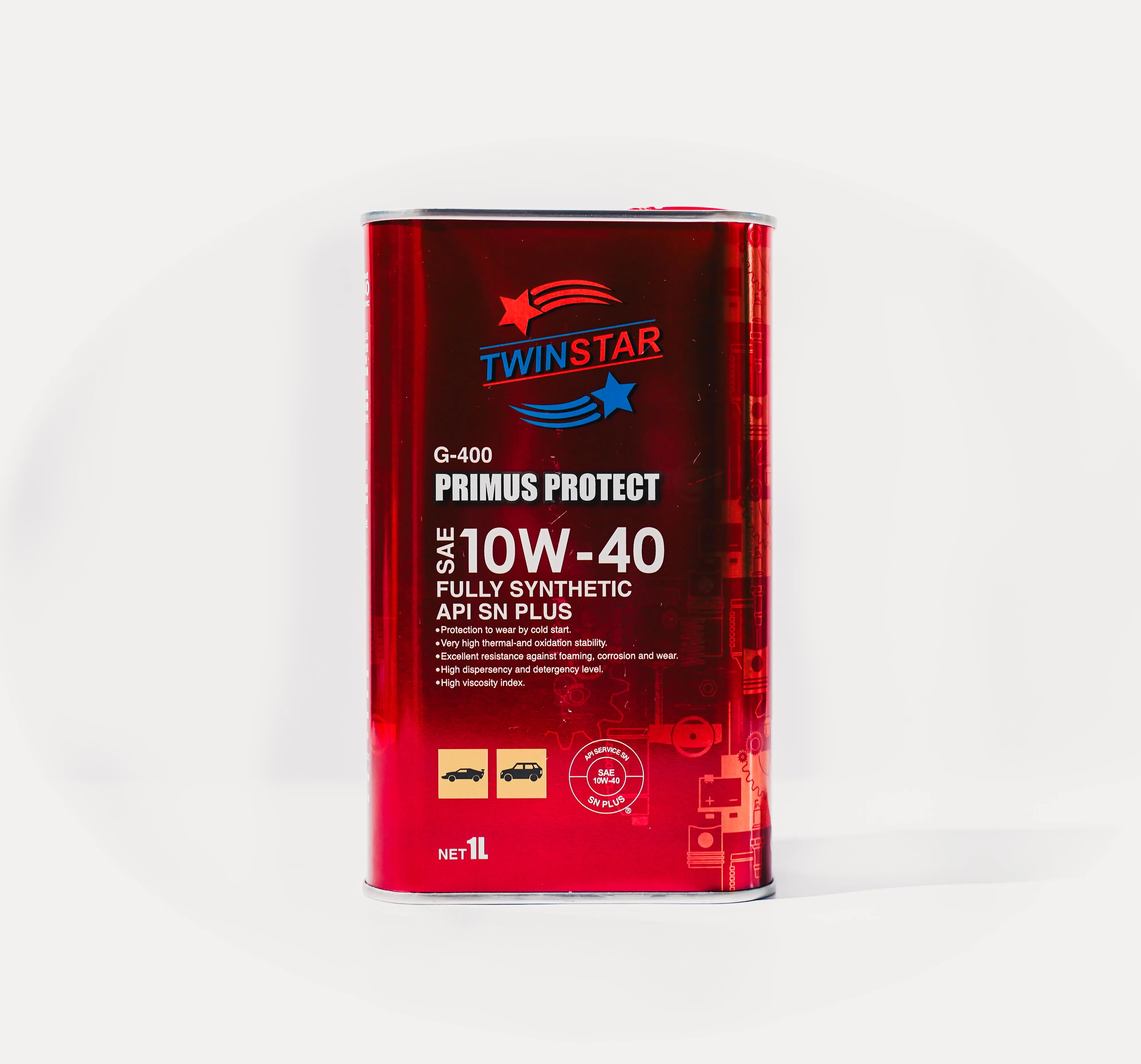 Высококачественный G-400 Primus Protect 10W-40 полностью синтетический API Sn Plus смазочное защитное моторное масло сделано в Тайване