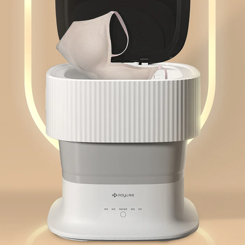Xiaomi Youpin MOYU 9L Mini Foldable Washing Machine With Drying Electric Portable 100-240V Semi-automatic Washer Machine
