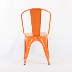 best selling factory supply Sillas Iron cafe dining chairs for Bistro Restaurant Cafe with colorful painting
