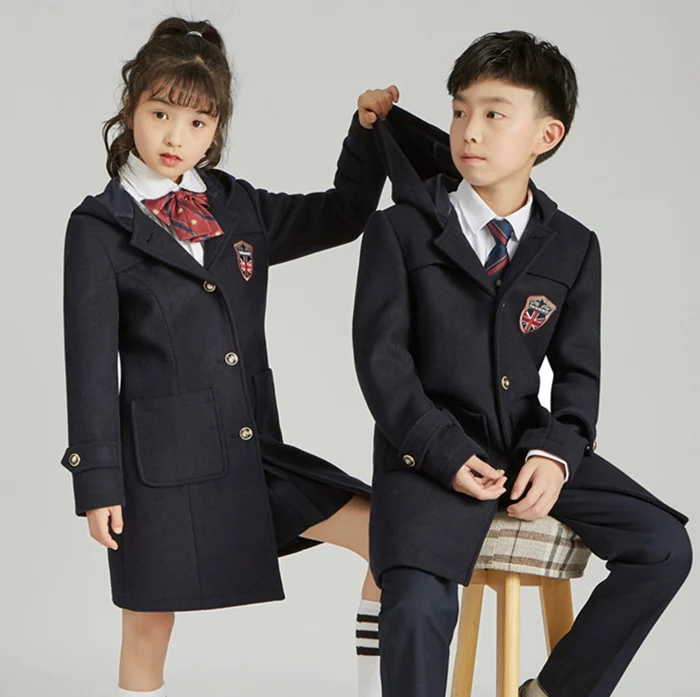 
High- School Uniform Designs Winter Coat Jacket International School Uniform 