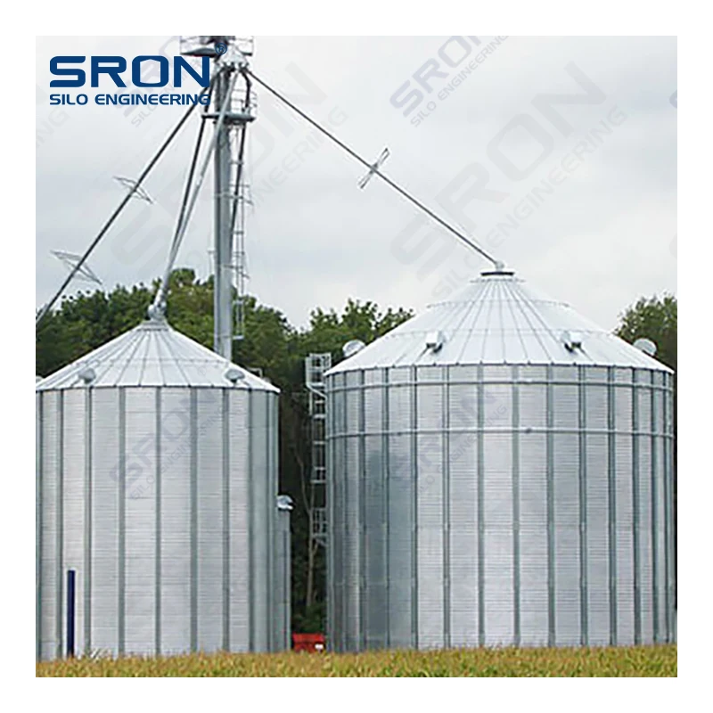Steel Silo Price with Dryer Small Grain Silo For Sale rice corn grain steel silo with conveying system