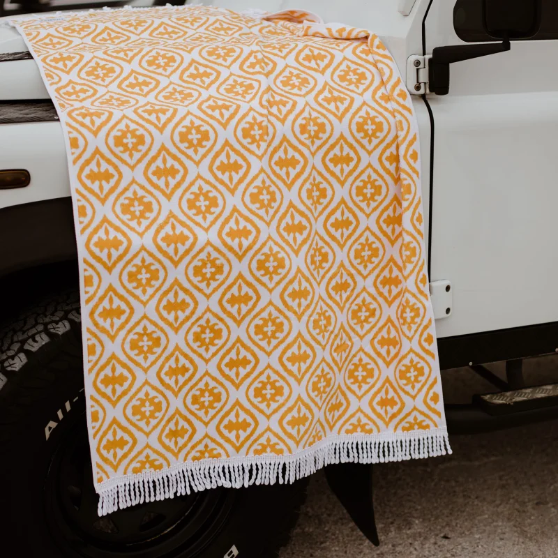 beach towel customize rectangle large eco friendly microfiber waffle custom print tassel beach towel with fringes with fringe