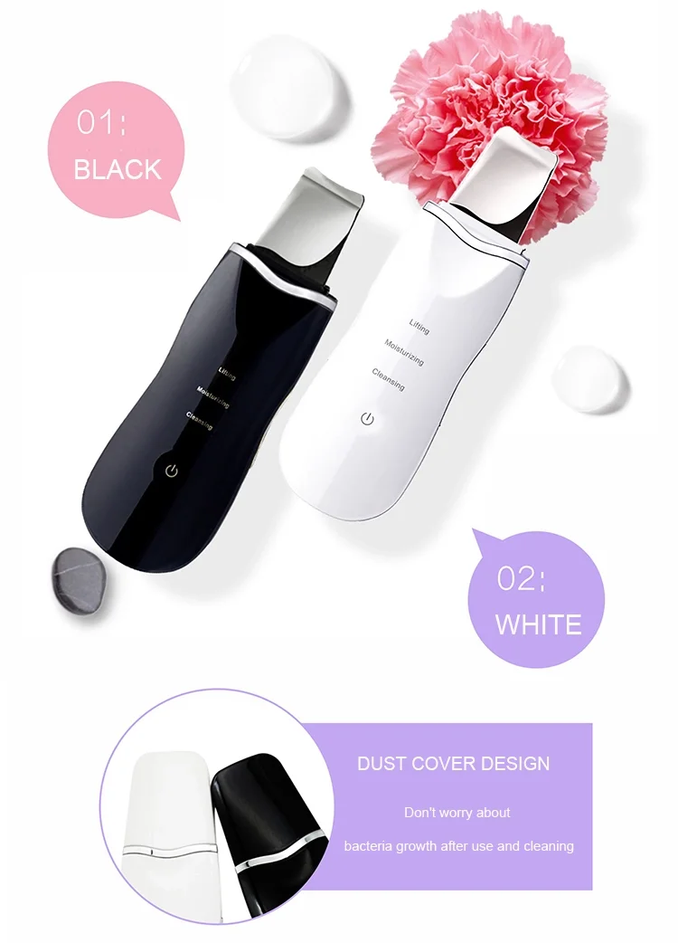 hot selling electronic skin scrubber cleansing face ultrasonic skin scrubber