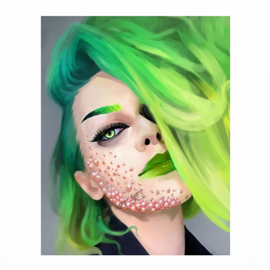 Custom Diamond Jewelry Rhinestone Crystal Halloween Face Temporary Tattoo Sticker