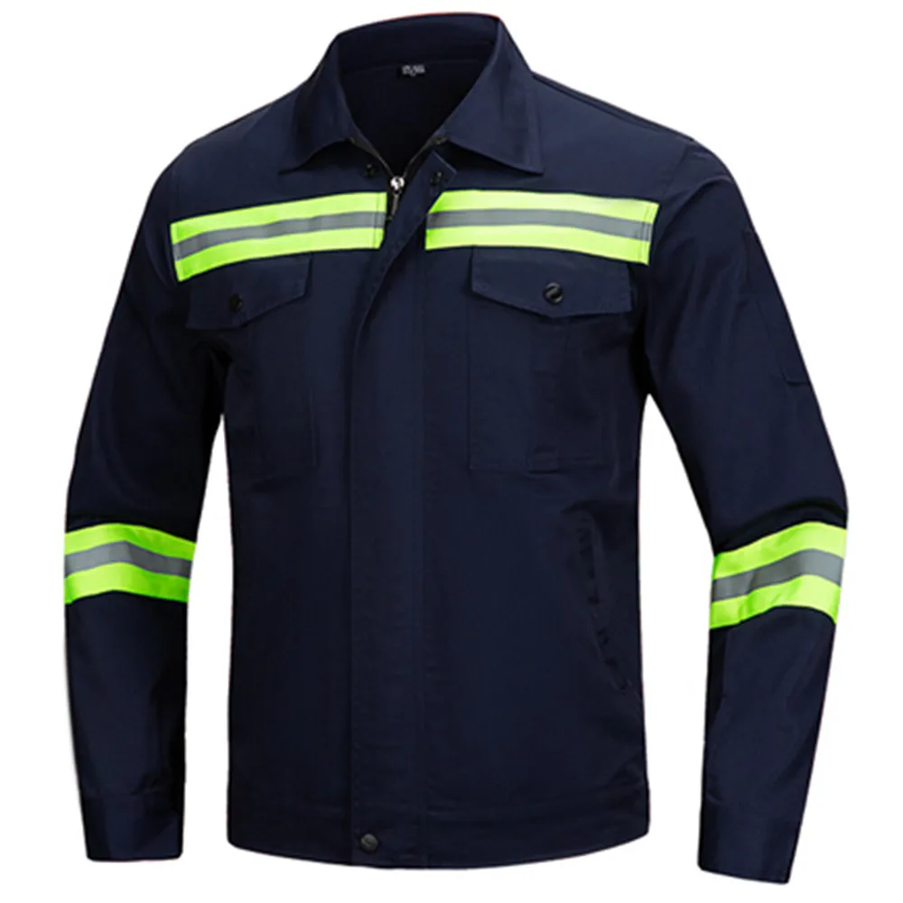 Прямая Продажа с фабрики, оптовая продажа, OEM & ODM Hi Vis, поли хлопчатобумажная ткань, рабочая одежда, рабочая одежда со светоотражающими полосками