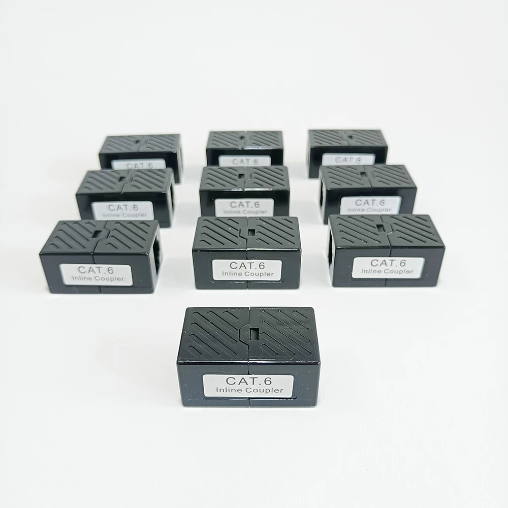 1pc CAT6 INLINE COUPLER RJ45 Coupler ethernet cable coupler LAN connector inline Cat6A/Cat5e Ethernet Cable Extender Adapter