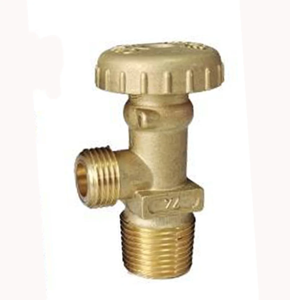 OEM Brass rubber seal lpg gas stop check cylinder valve hot sell