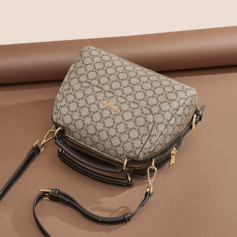 Classic Pu Leather Ladies Shoulder Tote Bag Good Price Women Purses 2021 Handbags Set