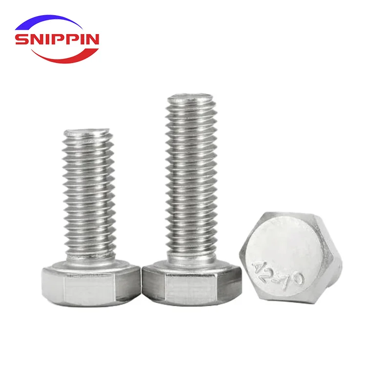Outer Hexagon Screws GB5783 Hexagon head bolts M10*60 316L Stainless Steel bolts