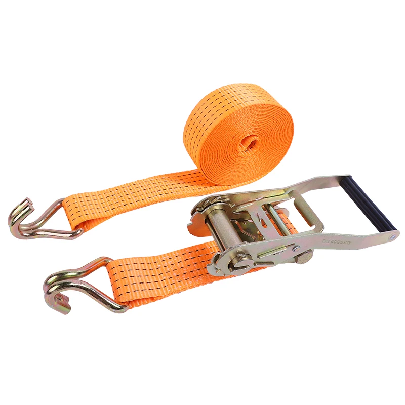 High quality 50 mm 5 ton  Ratchet Lashing Strap lashing belt tow strap racing Cargo lashing bar lashing tool set