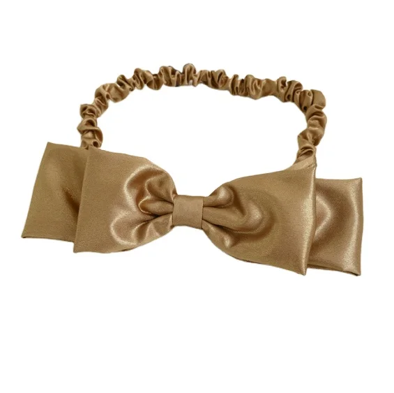 Новый стиль бандана с бантом для женщин однотонная модная бандана Милая повязка для мытья лица для девочек головной убор аксессуары для волос