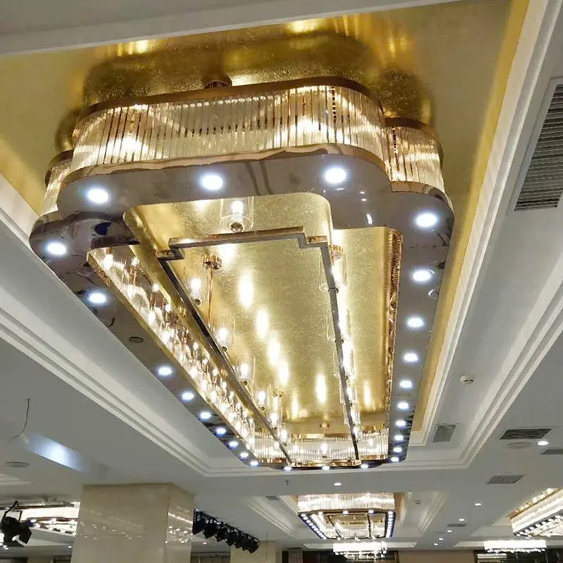 Decoration Pendant Light Chandelier Indoor Hotel Lobby Villa Wedding Decor Large Project Luxury Custom Ceiling Modern Chandelier