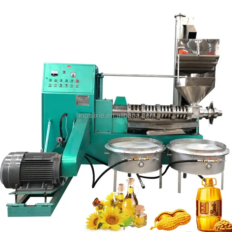 Full-automatic peanut/rapeseed/soybean oil production equipment of small commercial oil press