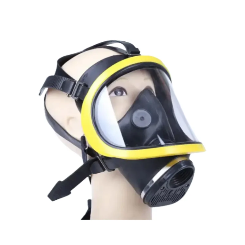 Full Face Respirator Safety Mask with Double Filters Chemical Gas Mask