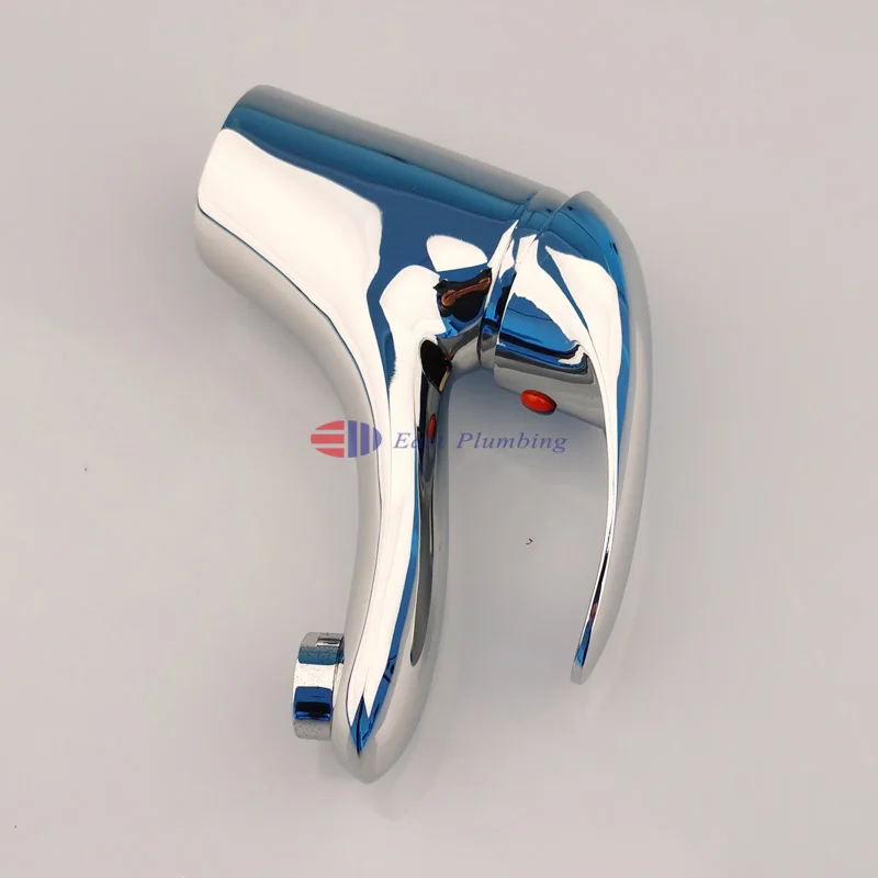 
Professional supplier single hole brass polished chrome hand wash basin mixer with cover and flexible hose 
