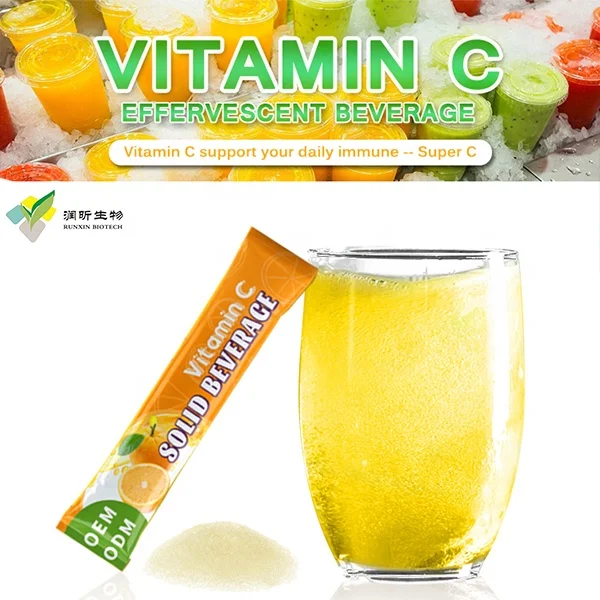 Vitamin C Effervescent Solid Beverage vitamin supplement