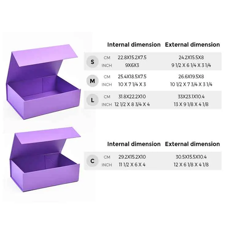 26.6x19.5x8cm luxury printed cosmetic magnetic folding storage paper gift box packaging for magnetic paper foldable gift box